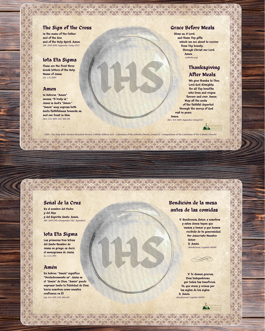 Meal Prayers Placemat (Digital Download)