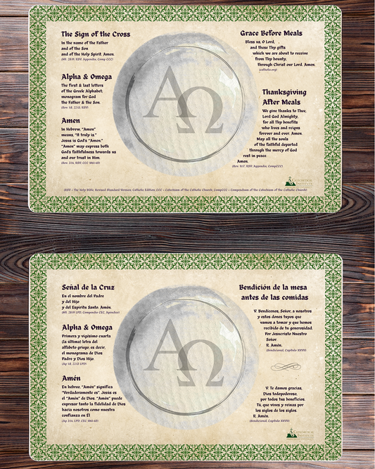 Meal Prayers Placemat (Digital Download)